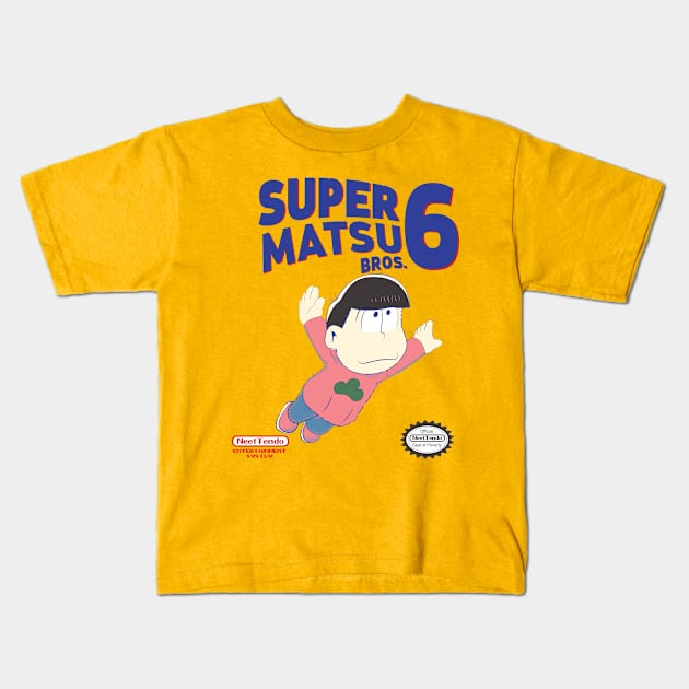 Super Matsu Bros 6 Osomatsu Kids T-Shirt by yashanyu1